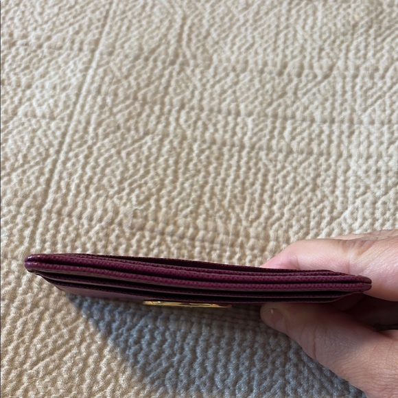 🔹️Tory Burch🔹️ Preloved Purple Card Holder (With Wear) - Picture 6 of 11